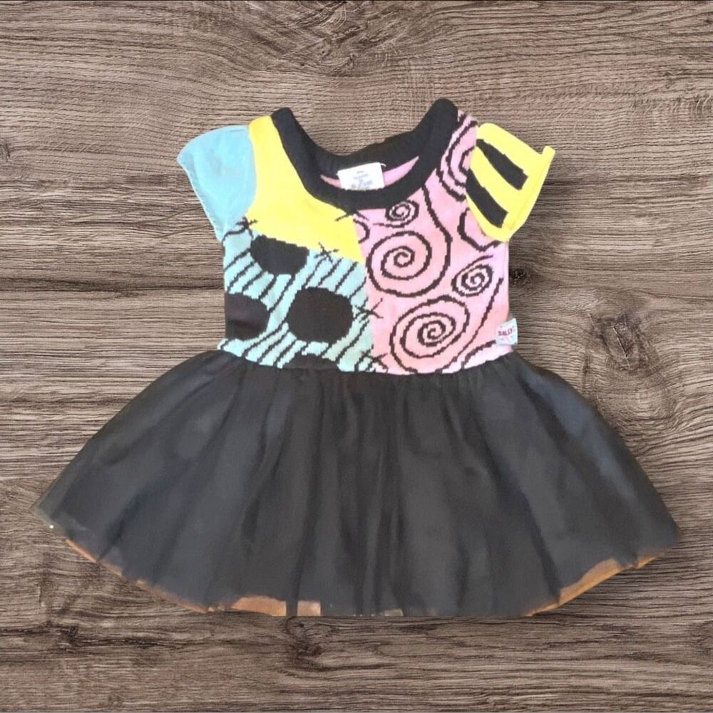 ☑️ Disney Nightmare Before Christmas Sally Tutu Dress Girls 12M